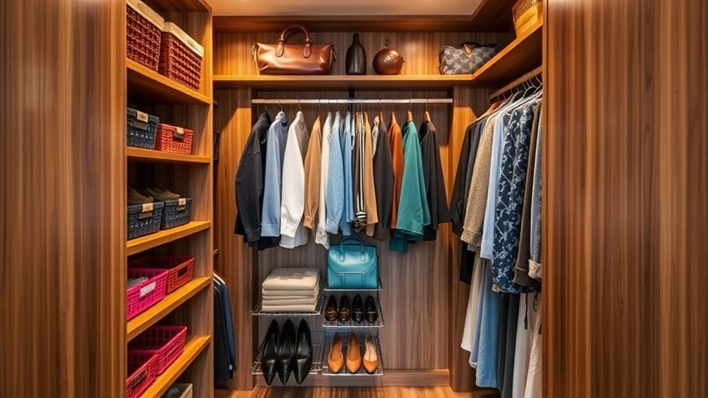 maximize closet vertical space