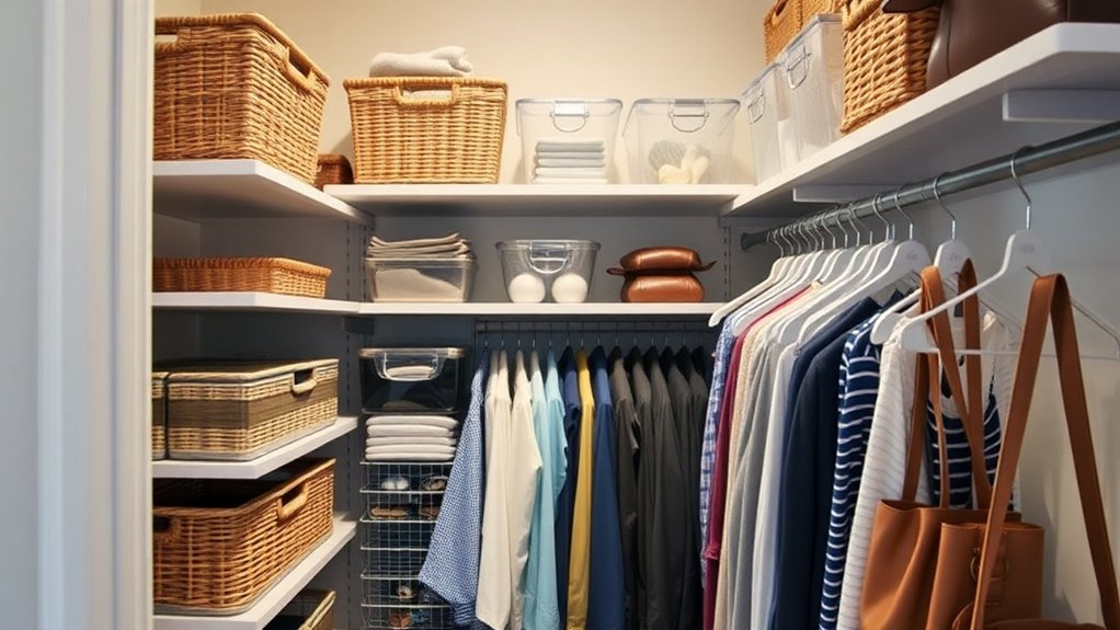 maximize closet vertical space