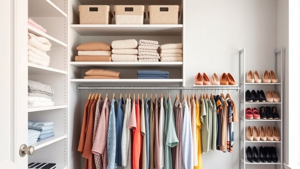 maximize closet vertical space