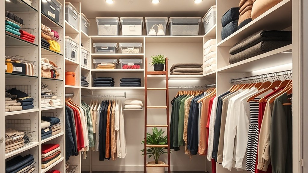 maximize closet vertical space
