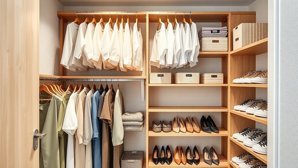 maximize closet vertical space