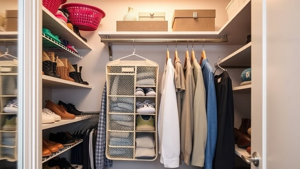 maximize closet vertical space
