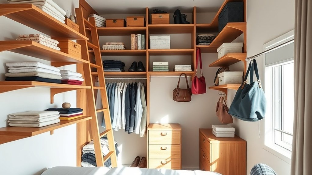 maximize closet vertical space