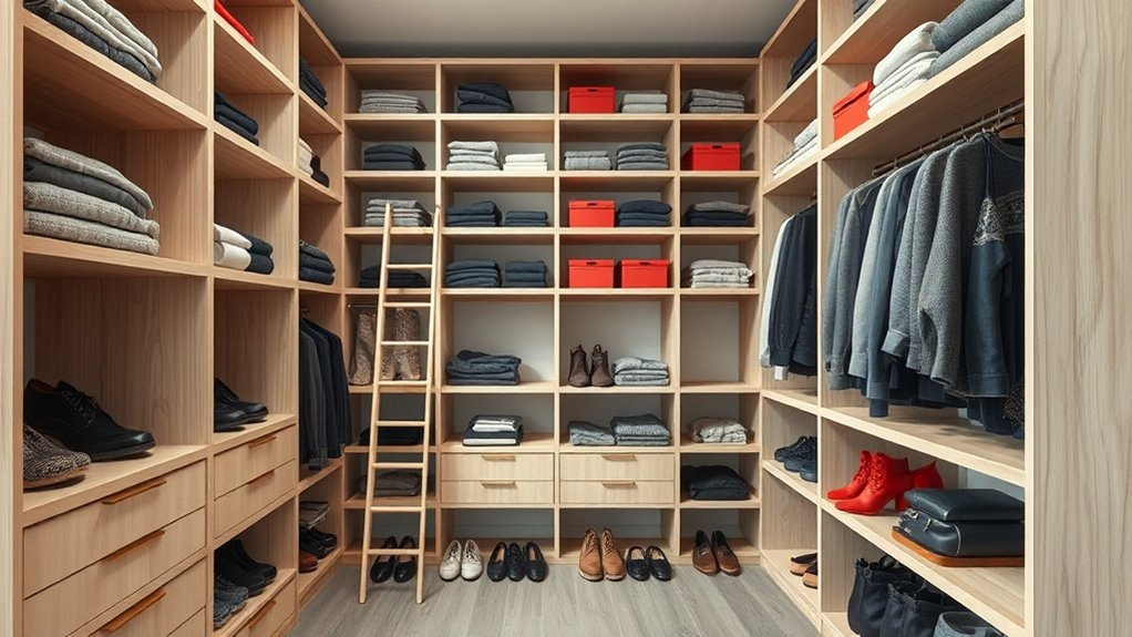 maximize closet vertical space