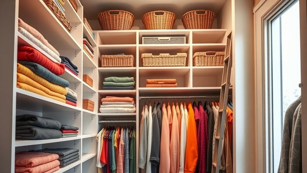 maximize closet vertical space