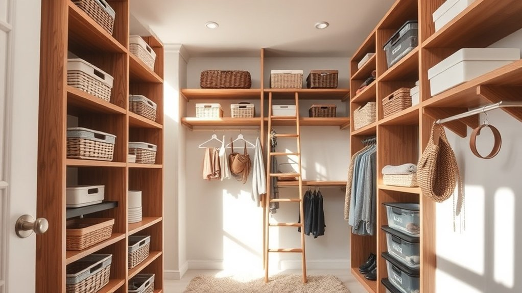maximize closet vertical space