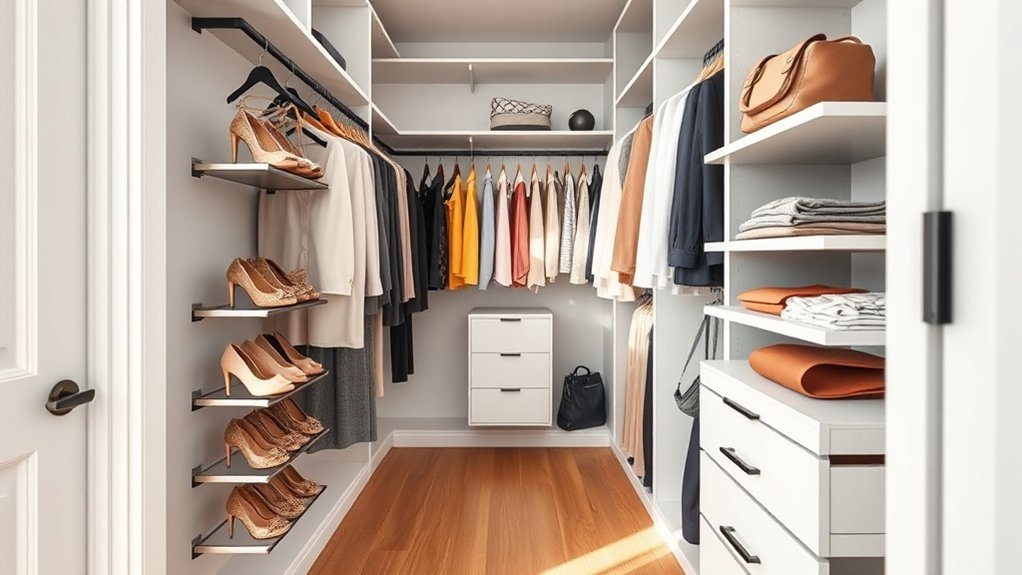 maximize closet vertical space