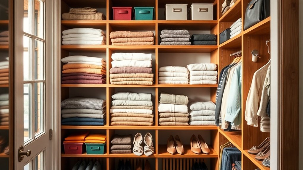maximize closet vertical space