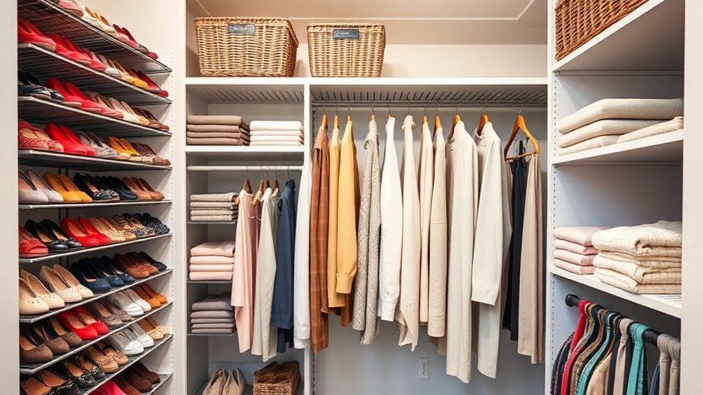 maximize closet vertical space