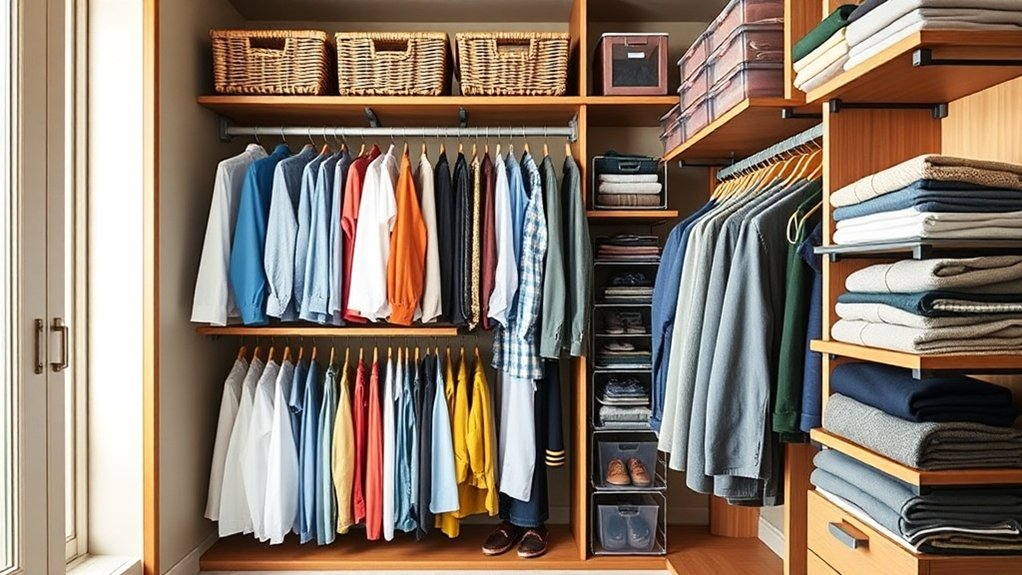 maximize closet vertical space