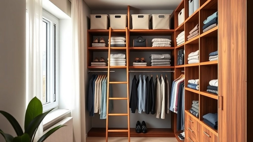 maximize closet vertical space