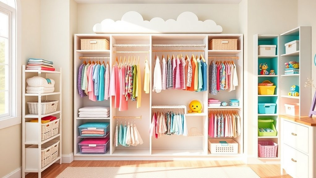 maximize kids closet space