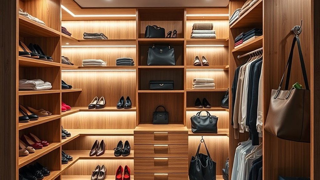 maximize narrow closet space