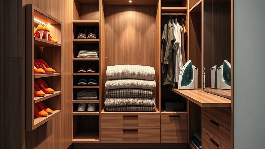 maximize narrow closet space