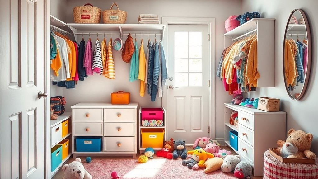 maximize shared closet space