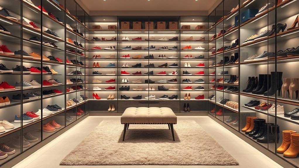 maximize shoe storage space