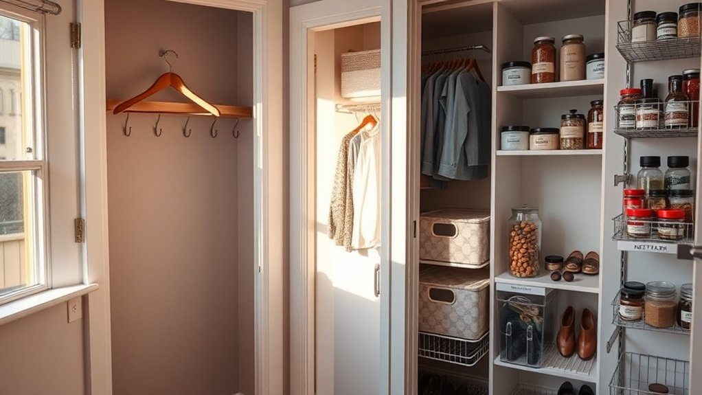 maximize small closet efficiency