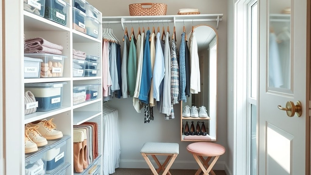 maximize small closet space