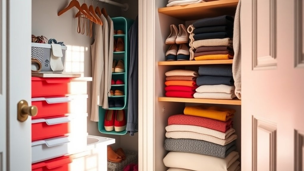 maximize small closet space