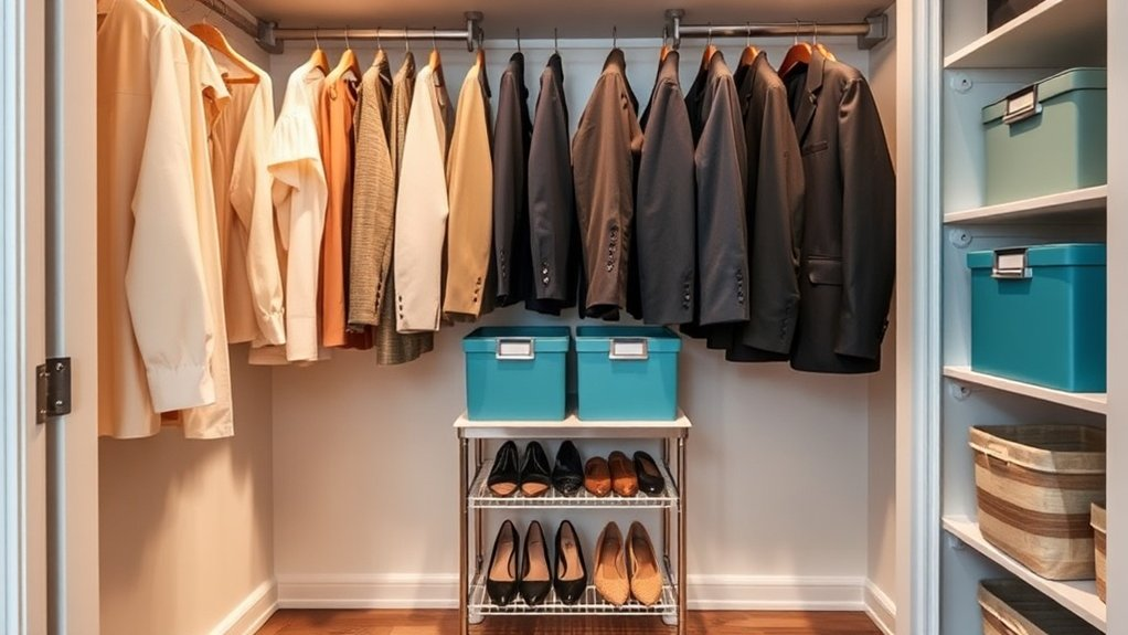 maximize small closet space