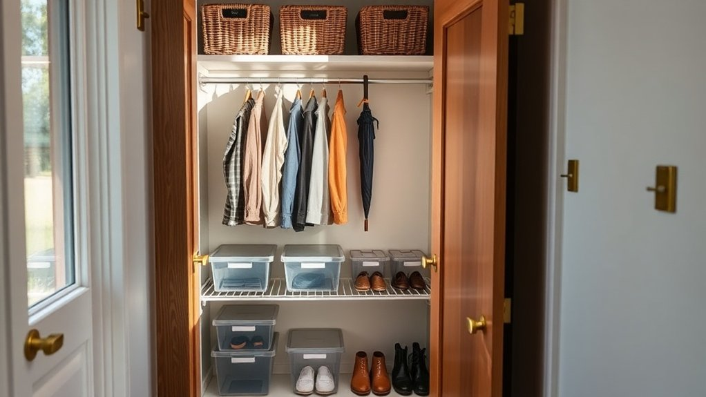 maximize small closet space