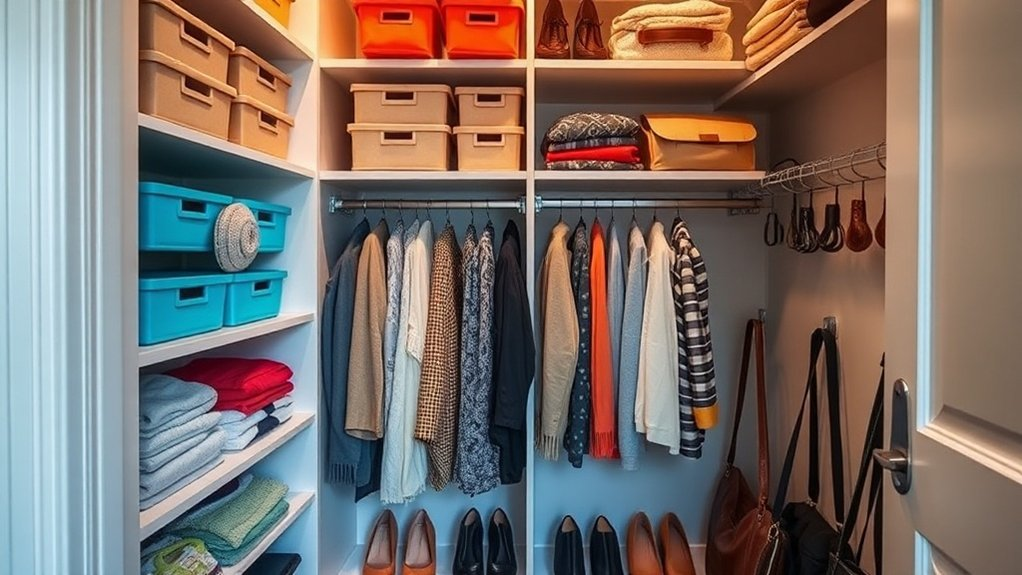 maximize small closet space