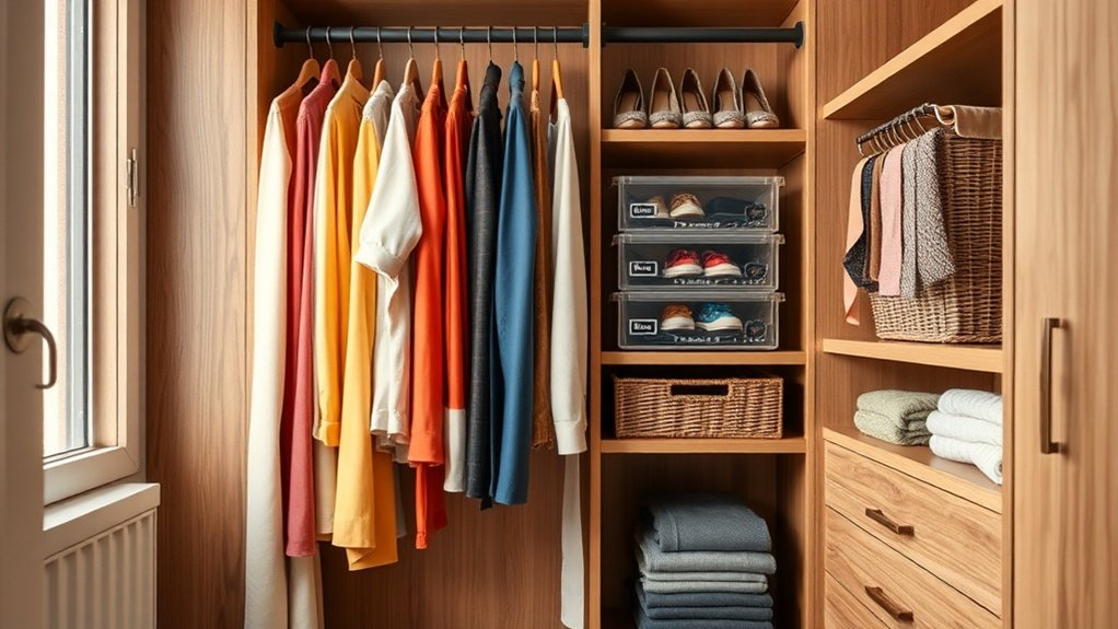 maximize small closet space