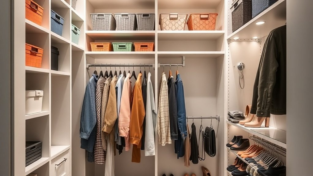 maximize small closet storage