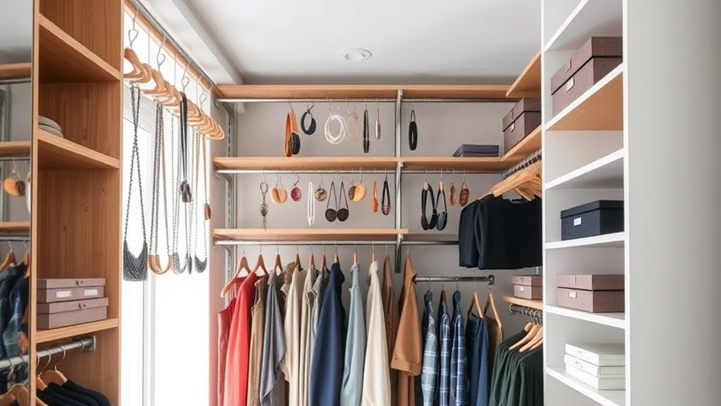 maximize vertical closet space
