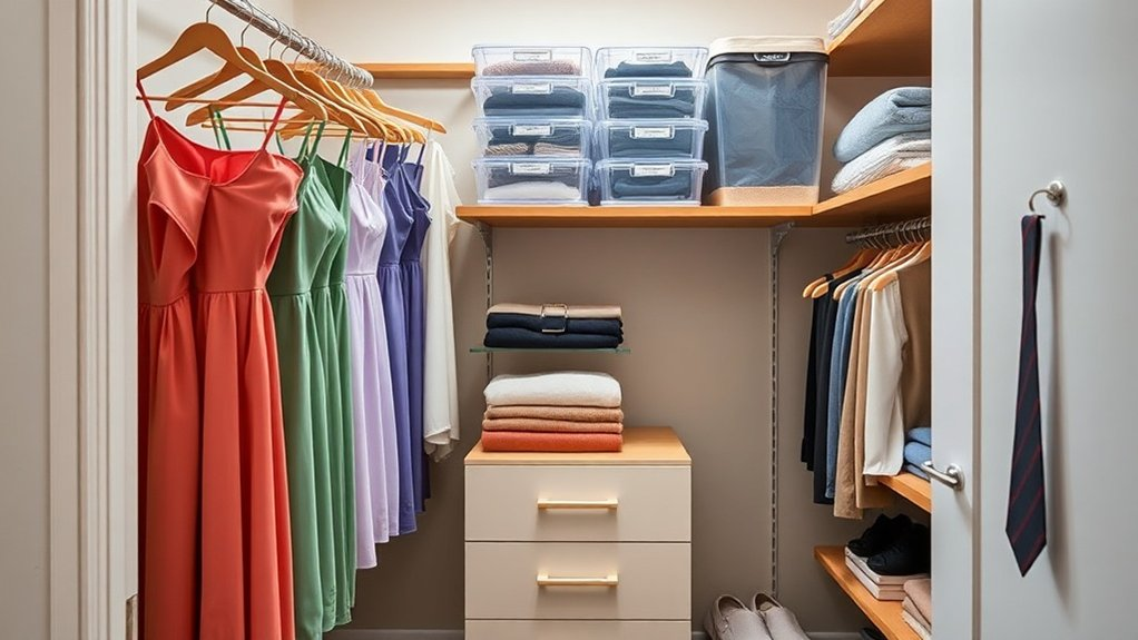 maximize vertical closet space