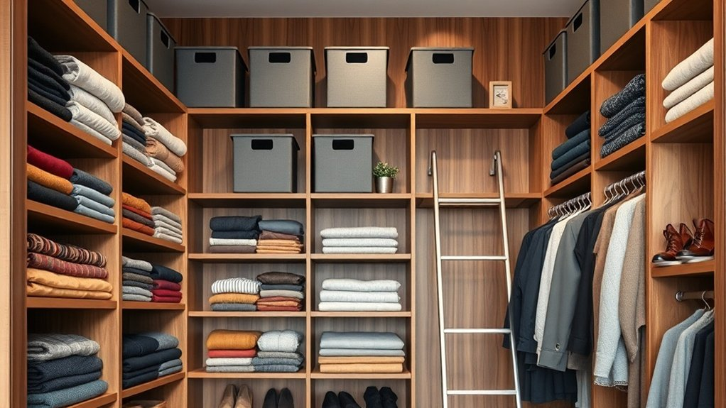 maximize vertical closet space
