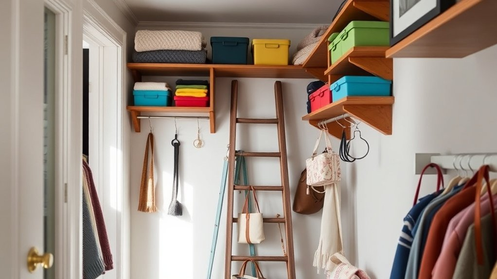 maximize vertical closet space