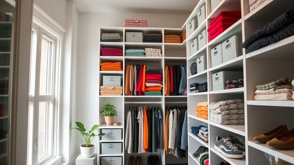 maximize vertical closet space
