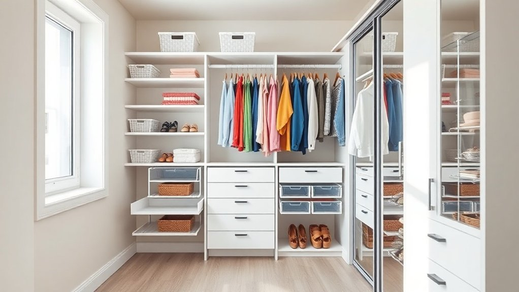 maximize vertical closet space