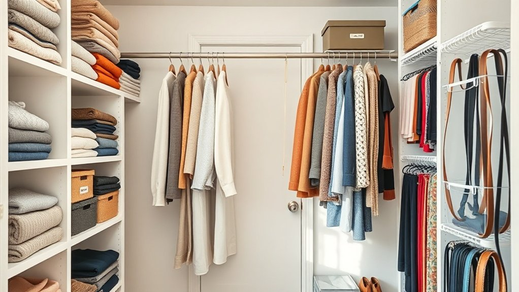 maximize vertical closet space
