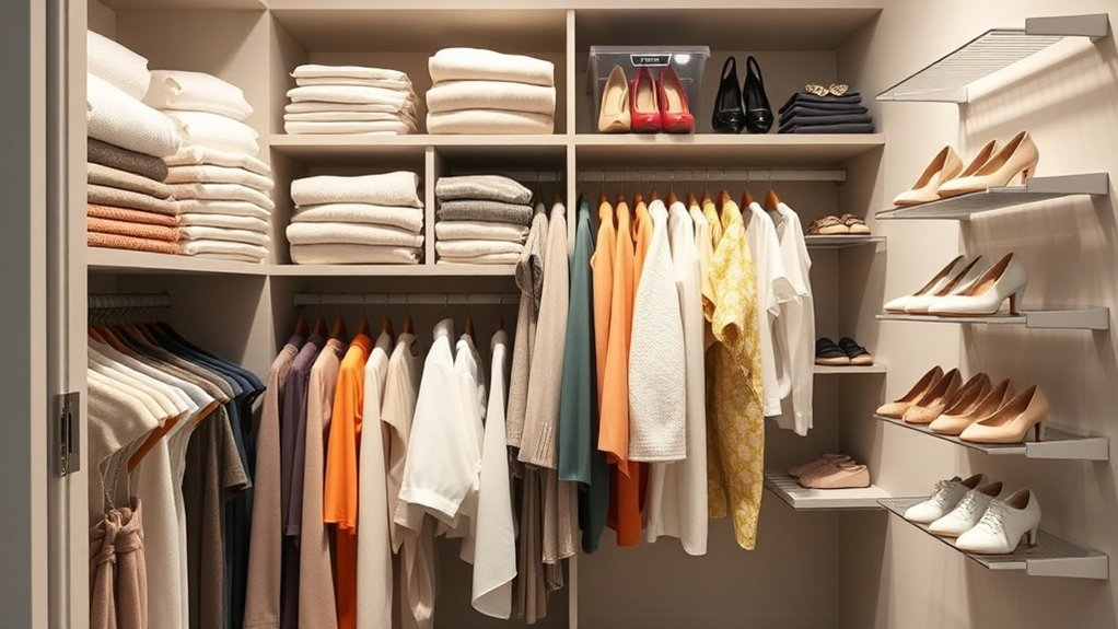 maximize vertical closet space