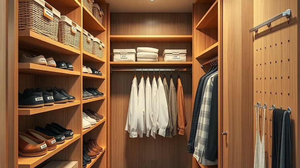 maximize vertical closet space