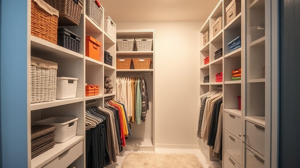 maximize vertical closet space