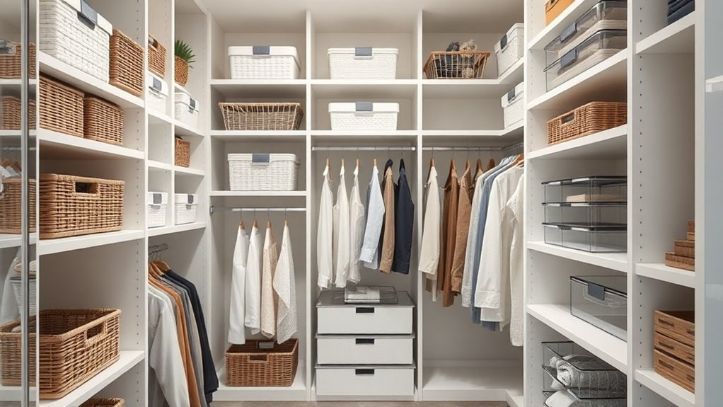 maximize vertical closet space