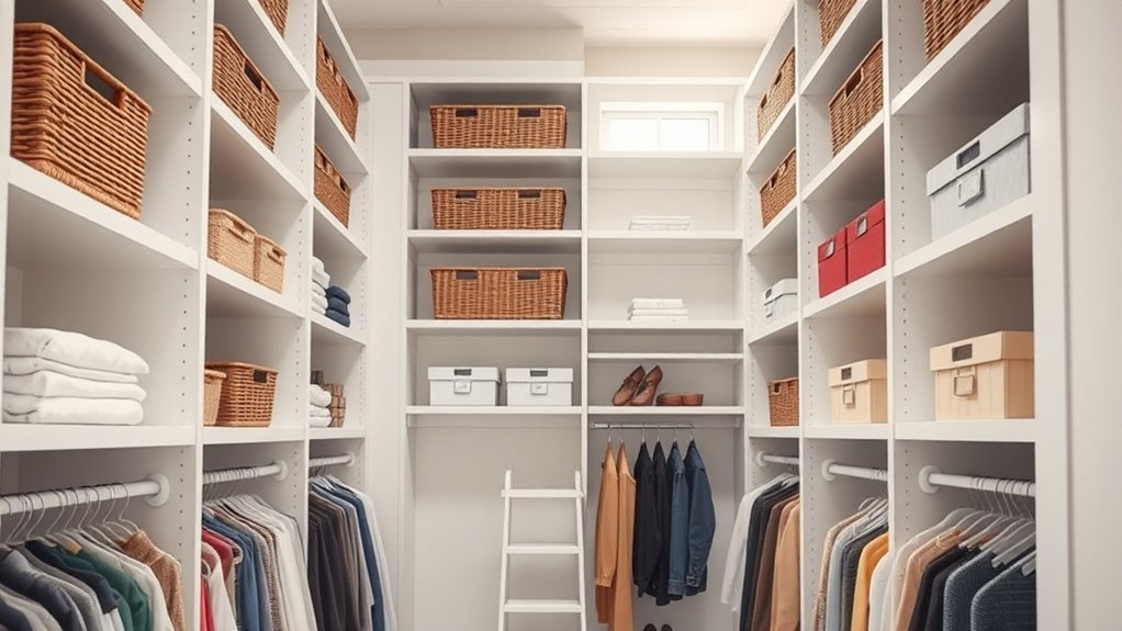 maximize vertical closet storage