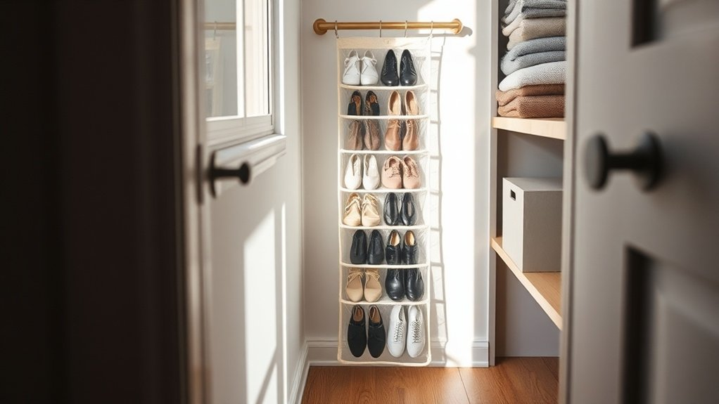 maximize vertical shoe storage