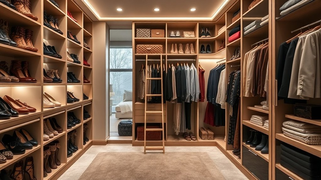 maximize walk in closet space