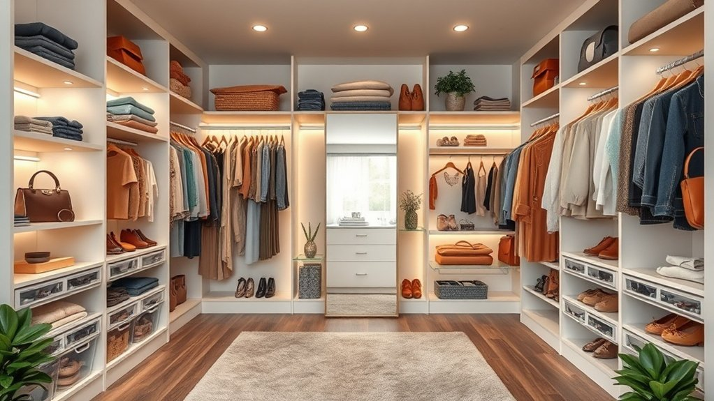 maximize walk in closet space