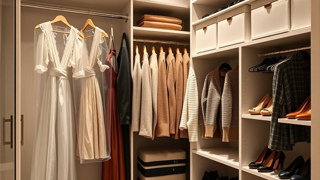 maximize wardrobe space efficiently
