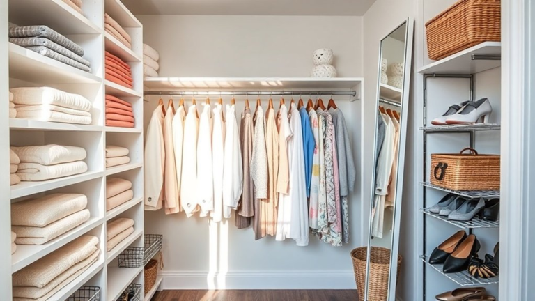 maximized small closet space