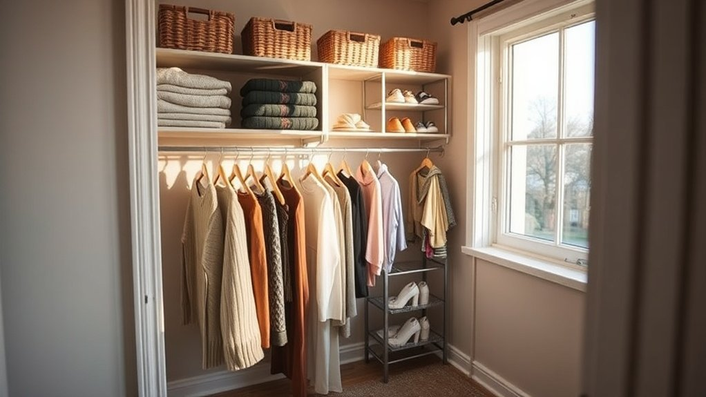 maximizing small closet space