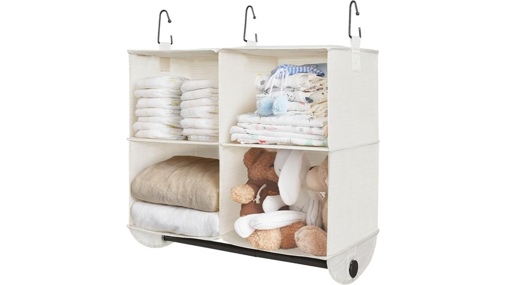 metal rod closet organizer