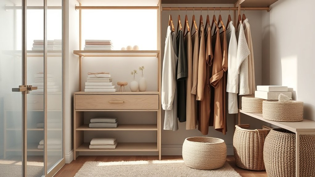 mindful organized calming closet