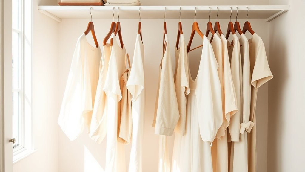 minimalism enhances closet clarity
