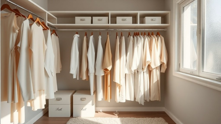 minimalist chic closet design